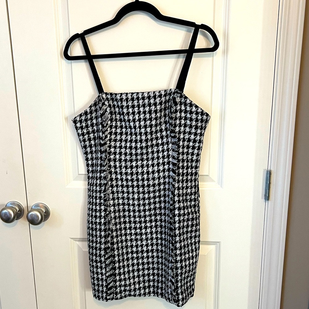 Houndstooth Mini Dress